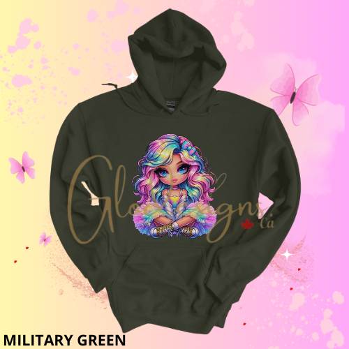 Rainbow Girl Hoodie (Unisex).
