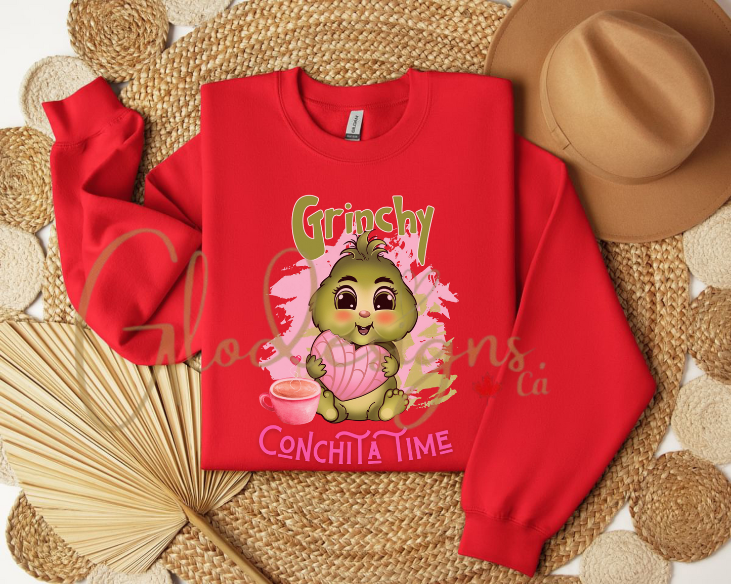 Baby Grinchy Conchita time Crewneck (Unisex).