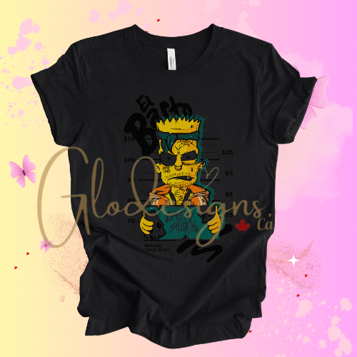 The Bart Simpson Prison El Barto T-Shirt (Unisex).