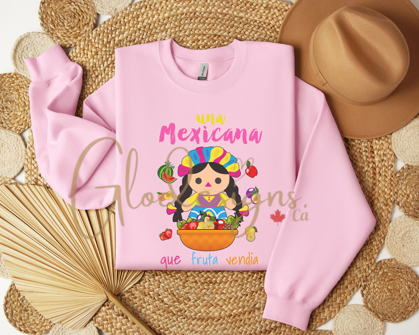 Una Mexicana que fruta vendia Crewneck (Unisex).