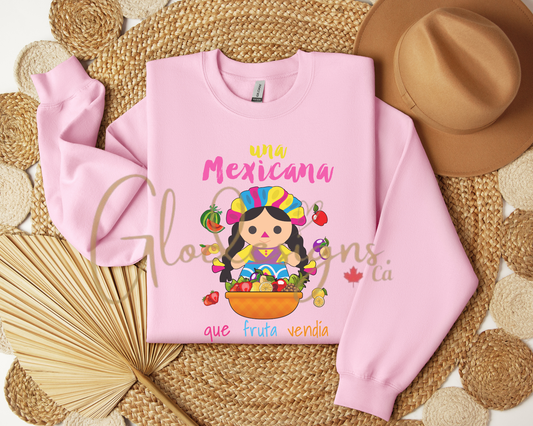 Una Mexicana que fruta vendia Crewneck (Unisex).