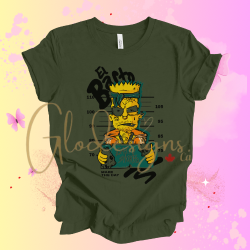The Bart Simpson Prison El Barto T-Shirt (Unisex).