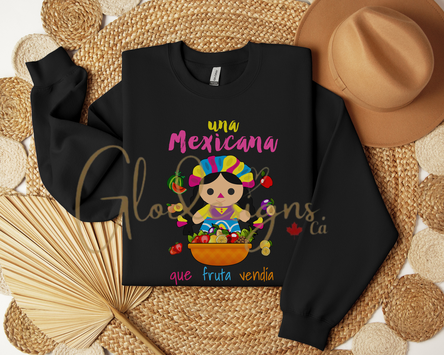 Una Mexicana que fruta vendia Crewneck (Unisex).