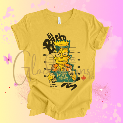 The Bart Simpson Prison El Barto T-Shirt (Unisex).