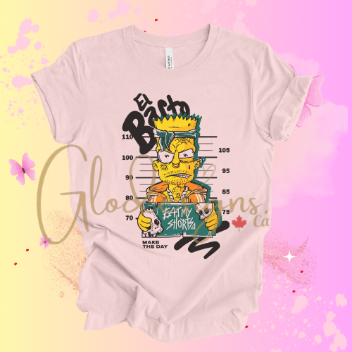 The Bart Simpson Prison El Barto T-Shirt (Unisex).