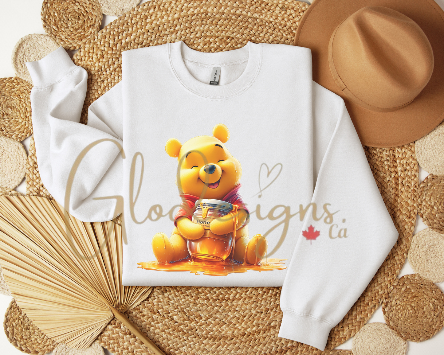 Winnie the Pooh honey Crewneck (Unisex).