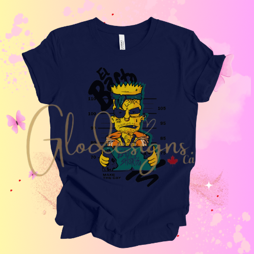 The Bart Simpson Prison El Barto T-Shirt (Unisex).