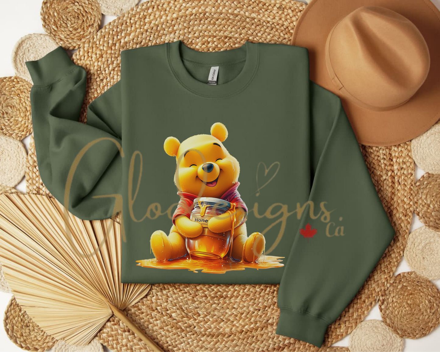 Winnie the Pooh honey Crewneck (Unisex).