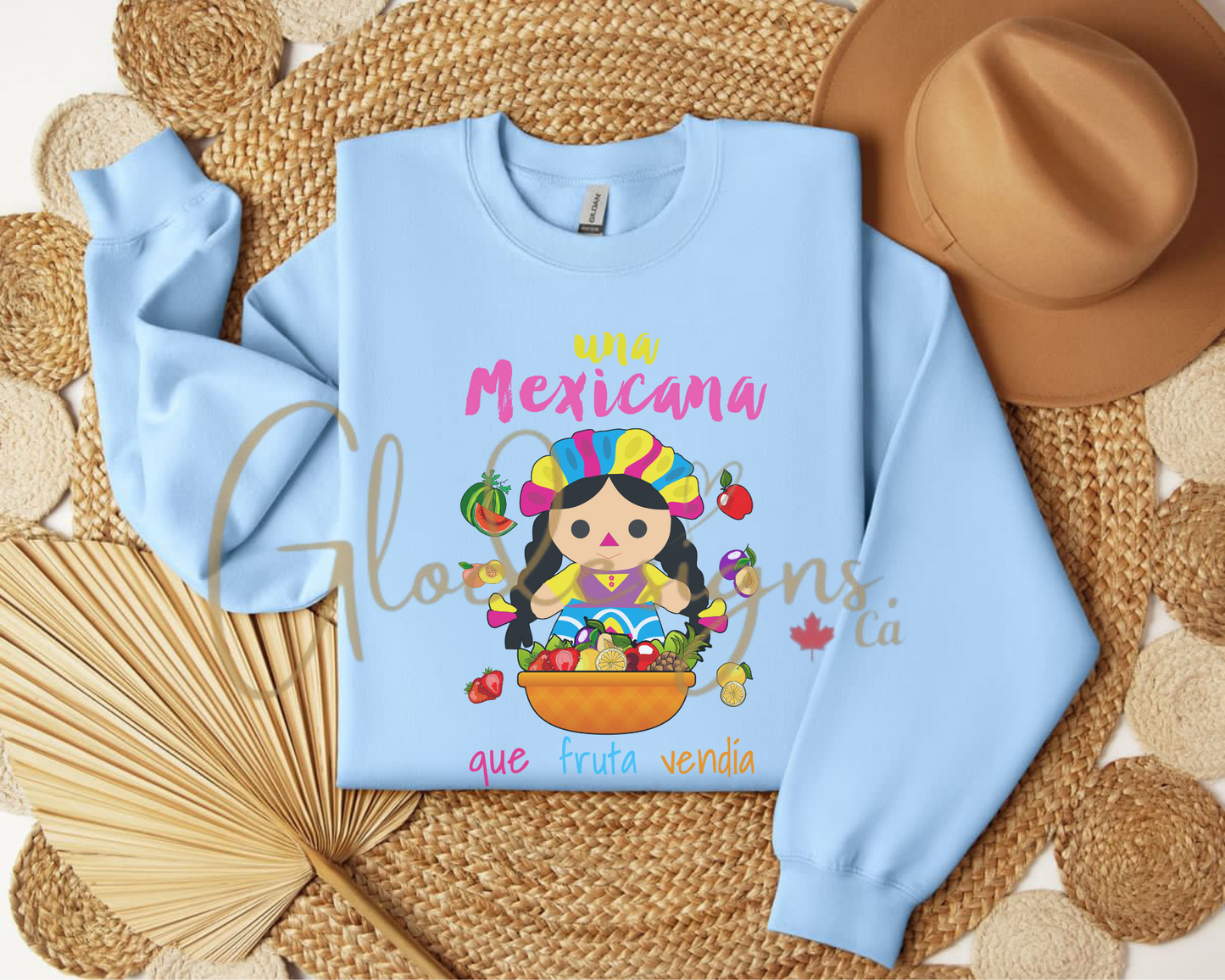 Una Mexicana que fruta vendia Crewneck (Unisex).