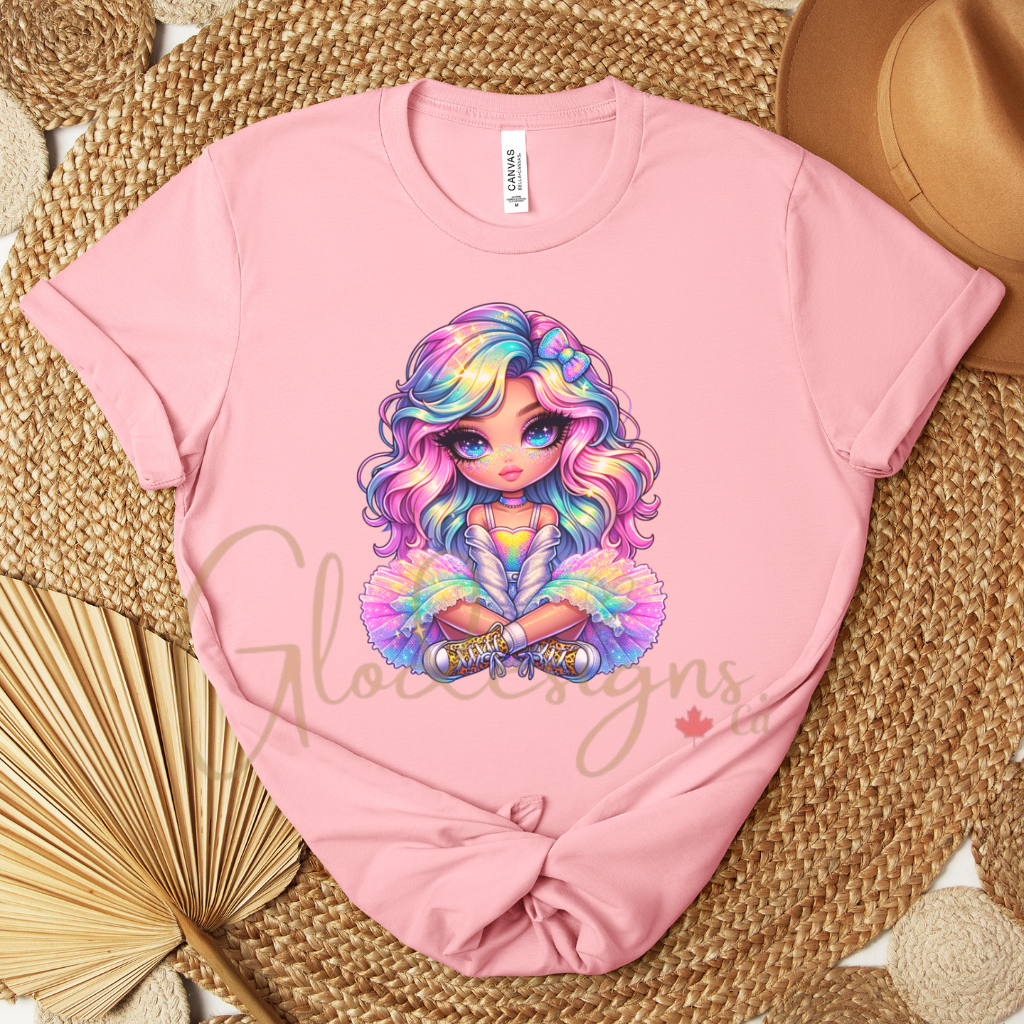 Cute rainbow girl 💞T-Shirt (Unisex).