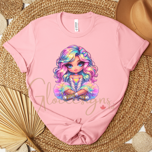 Cute rainbow girl 💞T-Shirt (Unisex).