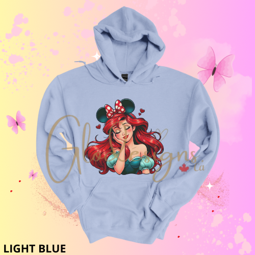 Ariel the little mermaid Hoodie (Unisex).