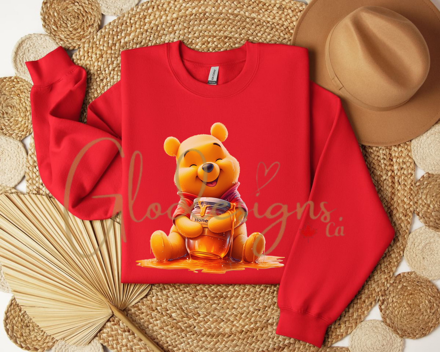 Winnie the Pooh honey Crewneck (Unisex).
