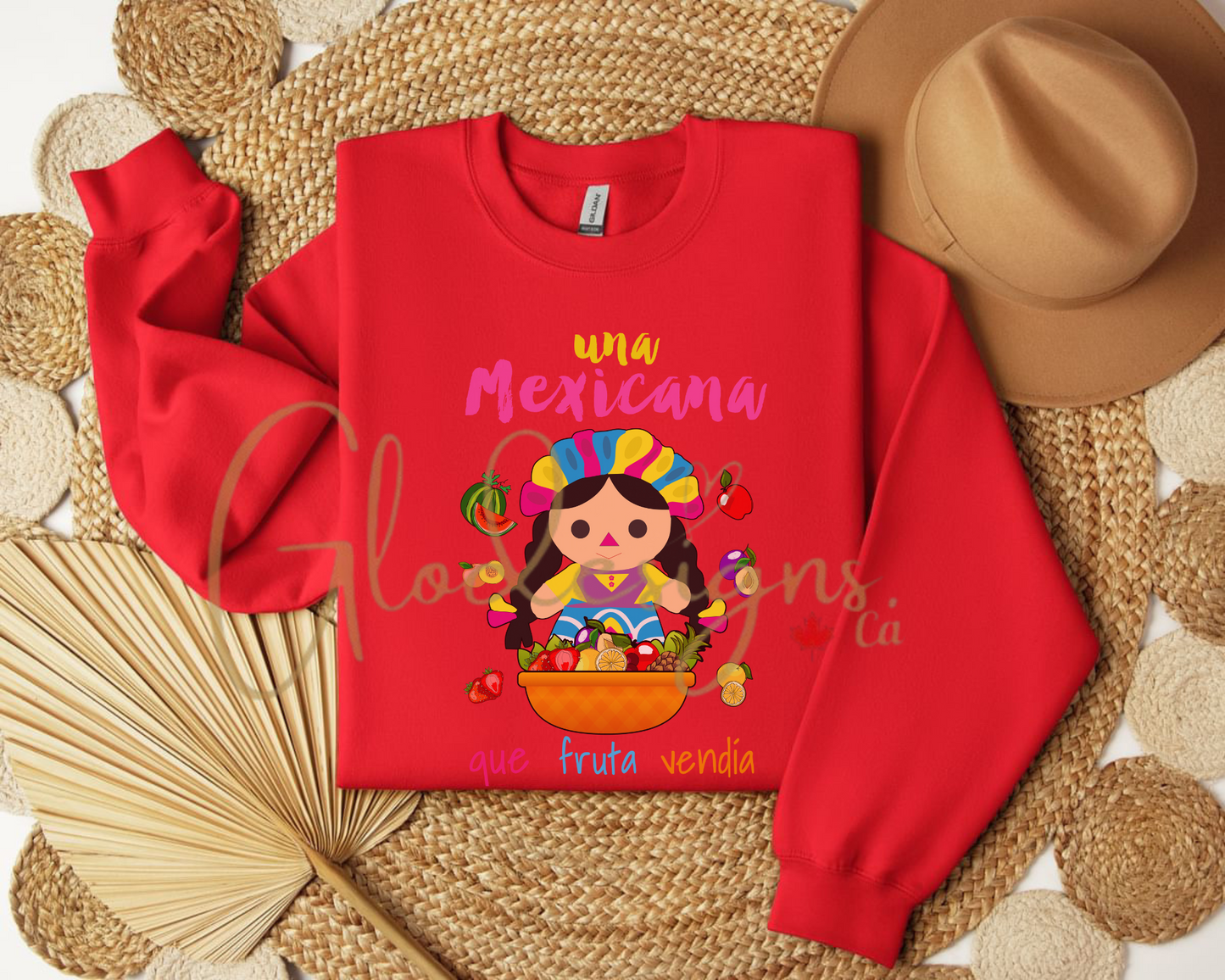 Una Mexicana que fruta vendia Crewneck (Unisex).