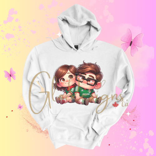 Ellie & Carl Mexican Hoodie (Unisex).
