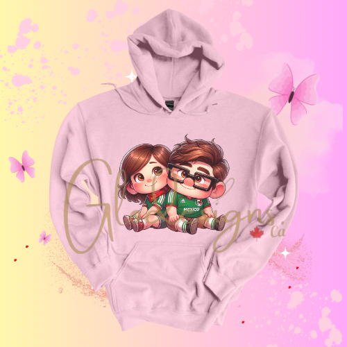 Ellie & Carl Mexican Hoodie (Unisex).