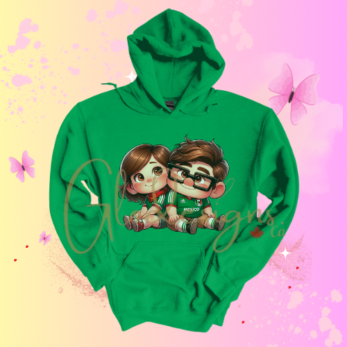 Ellie & Carl Mexican Hoodie (Unisex).