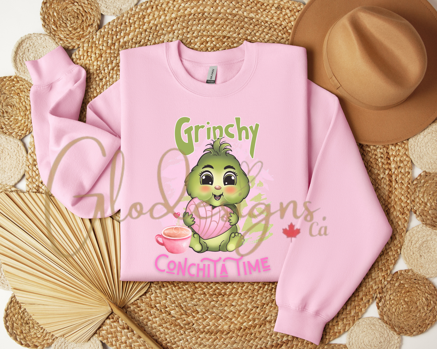 Baby Grinchy Conchita time Crewneck (Unisex).