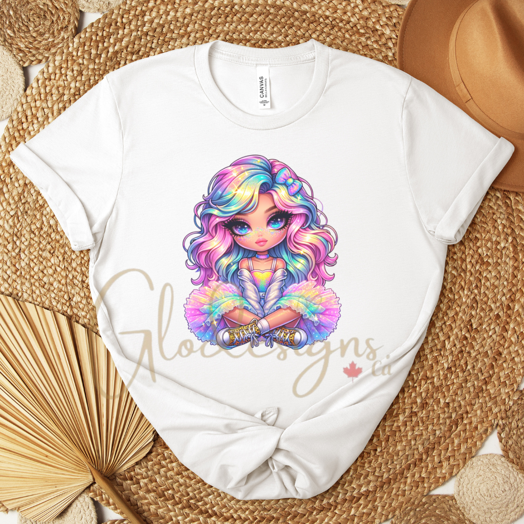 Cute rainbow girl 💞T-Shirt (Unisex).