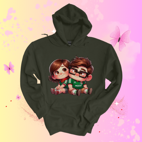 Ellie & Carl Mexican Hoodie (Unisex).