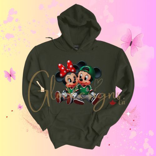 Mexican Minnie & Mickey Hoodie (Unisex).
