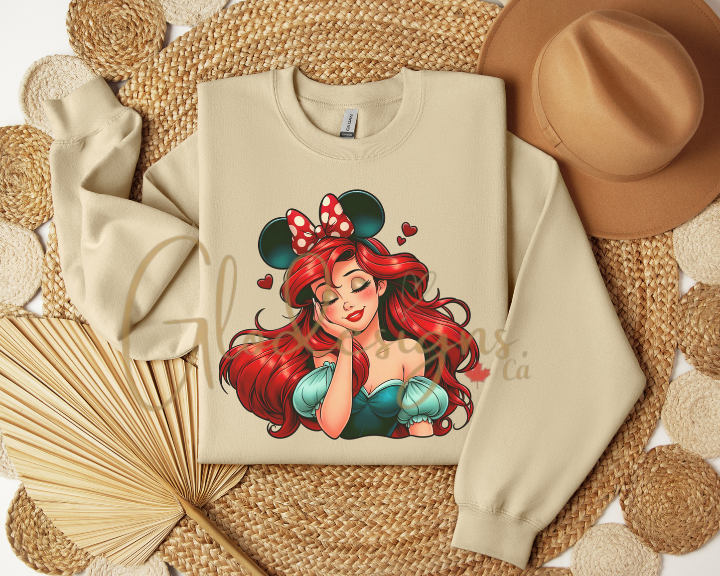 Ariel the little mermaid Crewneck (Unisex).