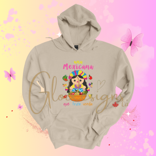 Una Mexicana que fruta vendia Hoodie (Unisex).