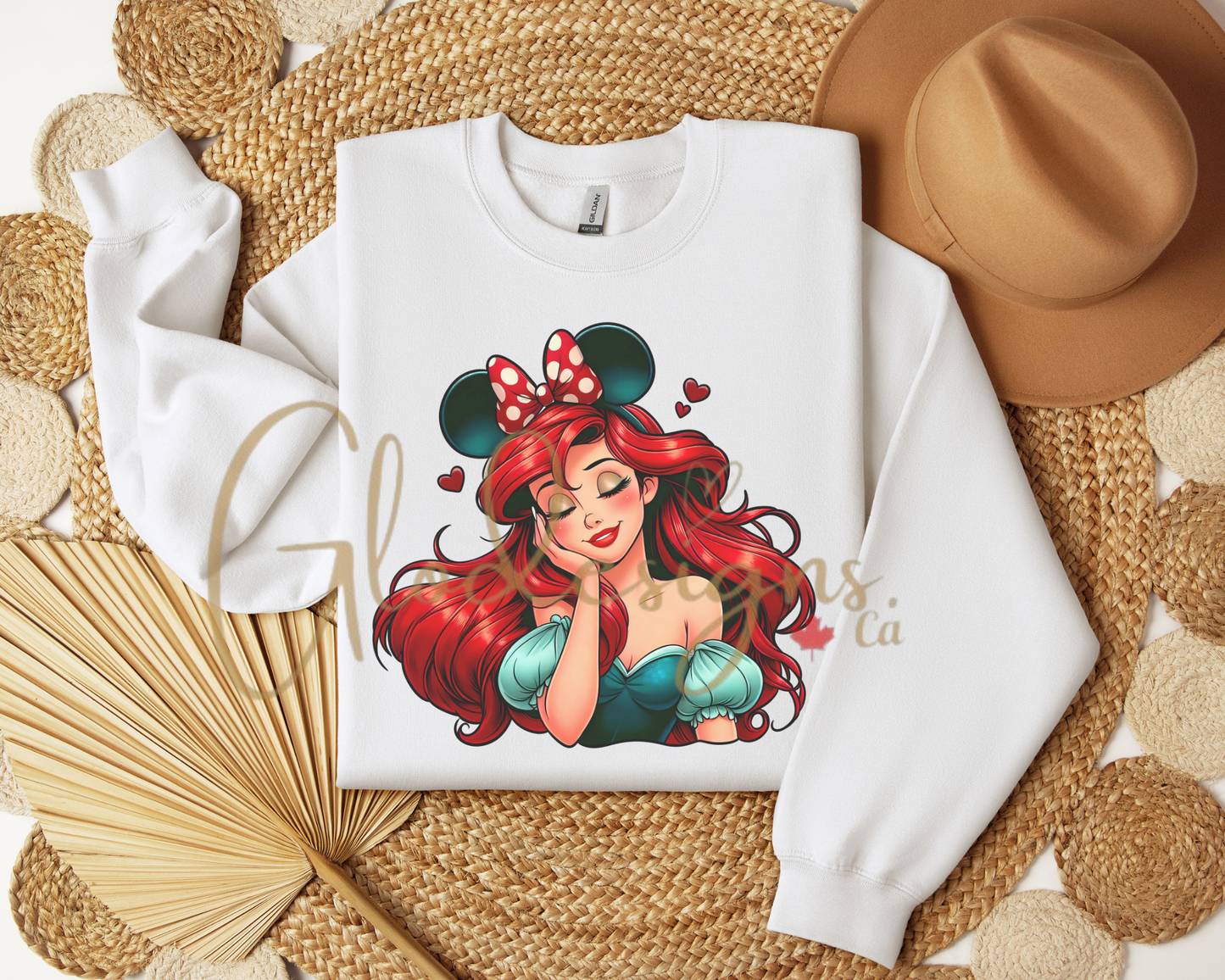 Ariel the little mermaid Crewneck (Unisex).