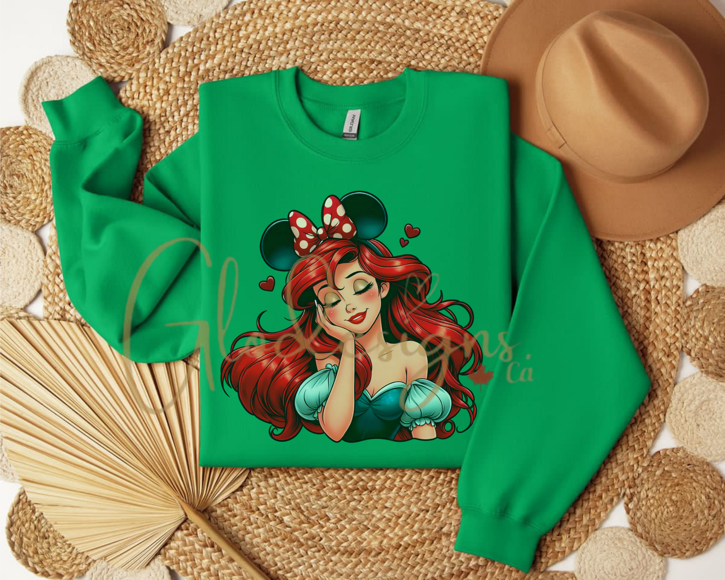Ariel the little mermaid Crewneck (Unisex).