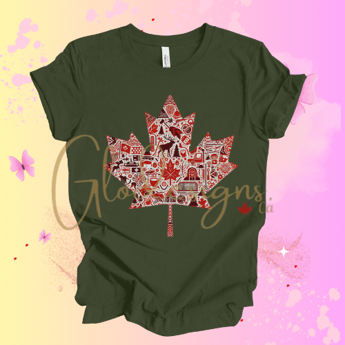 Canadian Leaf 🍁 T-Shirt (Unisex).