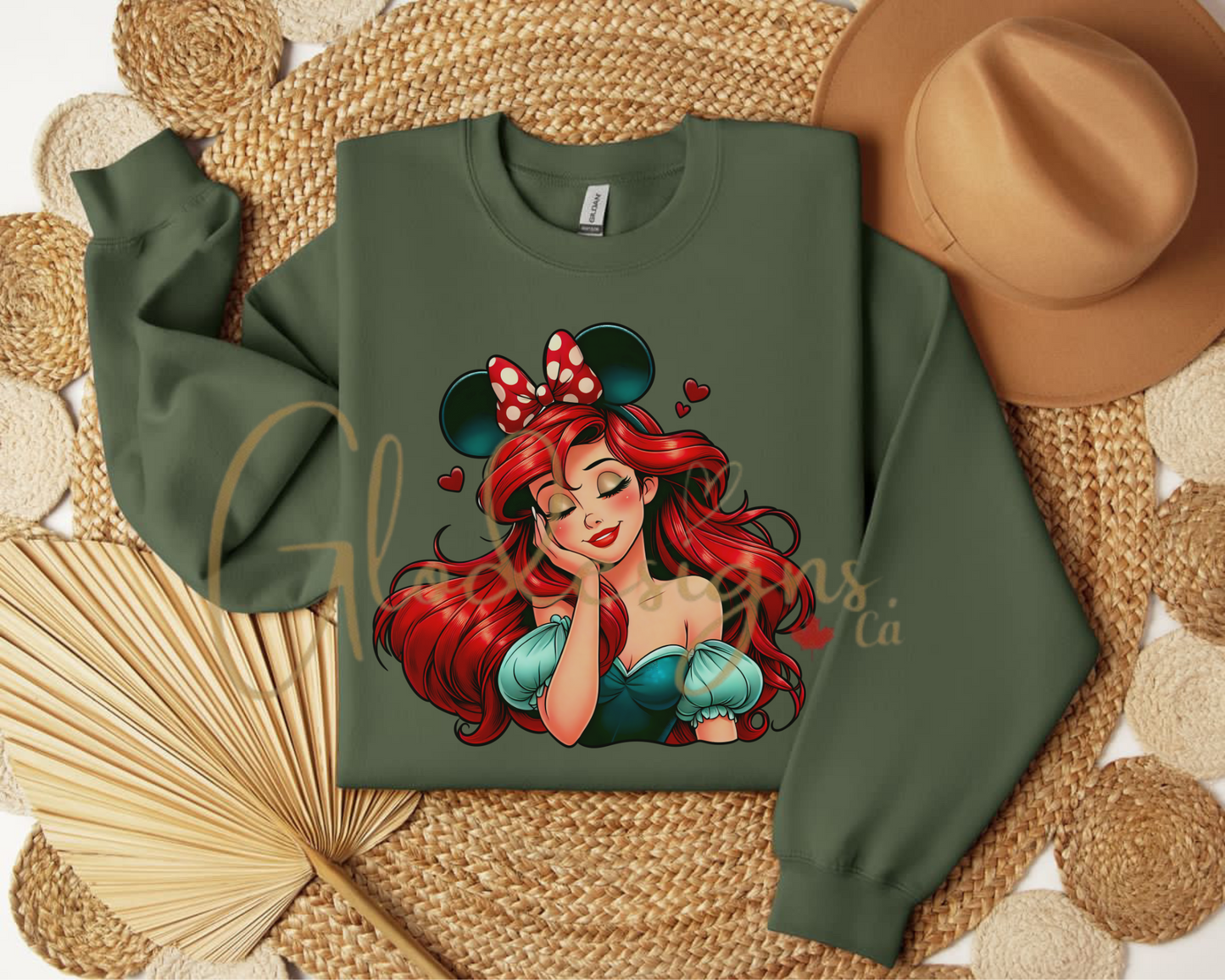 Ariel the little mermaid Crewneck (Unisex).
