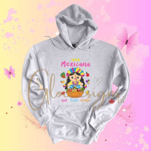 Una Mexicana que fruta vendia Hoodie (Unisex).