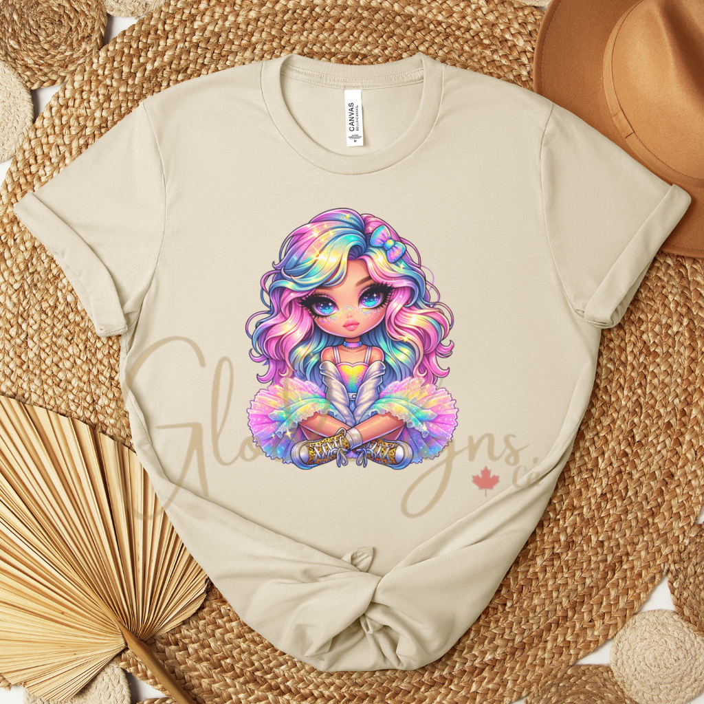 Cute rainbow girl 💞T-Shirt (Unisex).