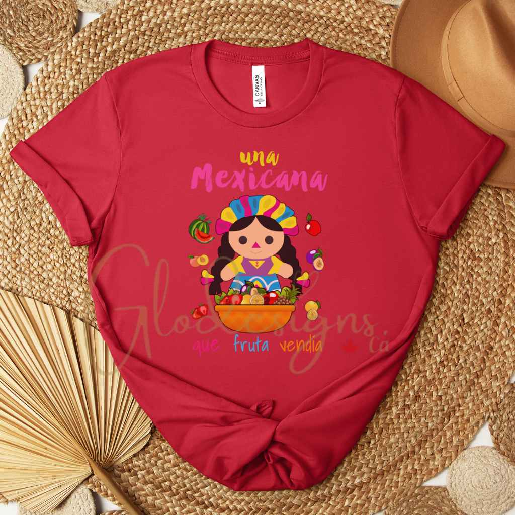 Una Mexicana que fruta vendia 💞 T-Shirt (Unisex).