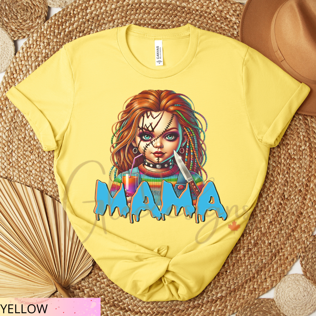 Mamá (Chucky) diabólica Halloween 💞 T-Shirt (Unisex).