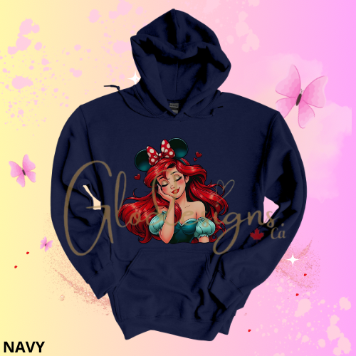 Ariel the little mermaid Hoodie (Unisex).