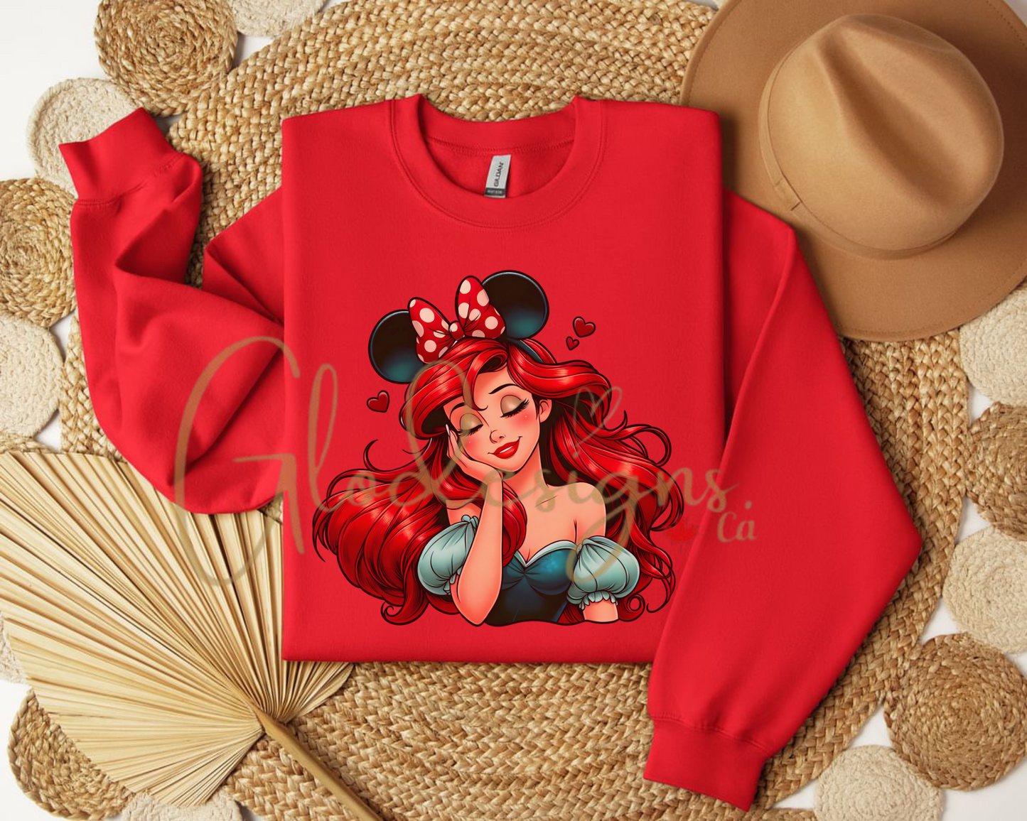 Ariel the little mermaid Crewneck (Unisex).