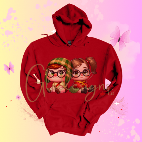 Mexican Chavito & Chilindrina Hoodie (Unisex).