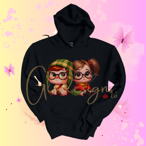 Mexican Chavito & Chilindrina Hoodie (Unisex).