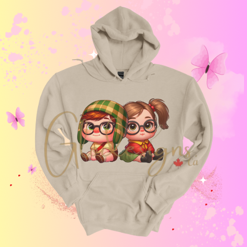 Mexican Chavito & Chilindrina Hoodie (Unisex).