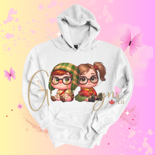 Mexican Chavito & Chilindrina Hoodie (Unisex).