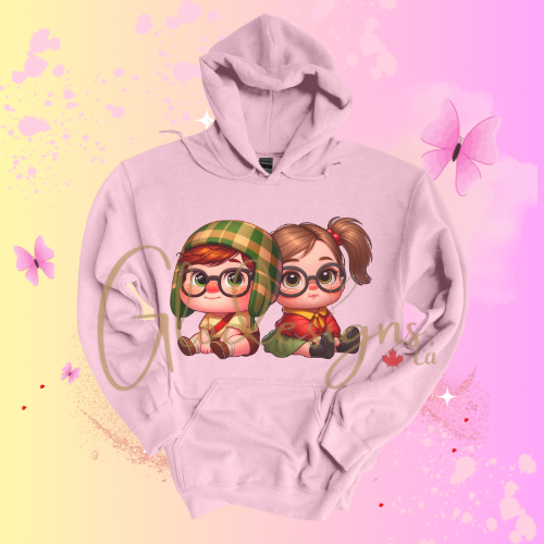 Mexican Chavito & Chilindrina Hoodie (Unisex).