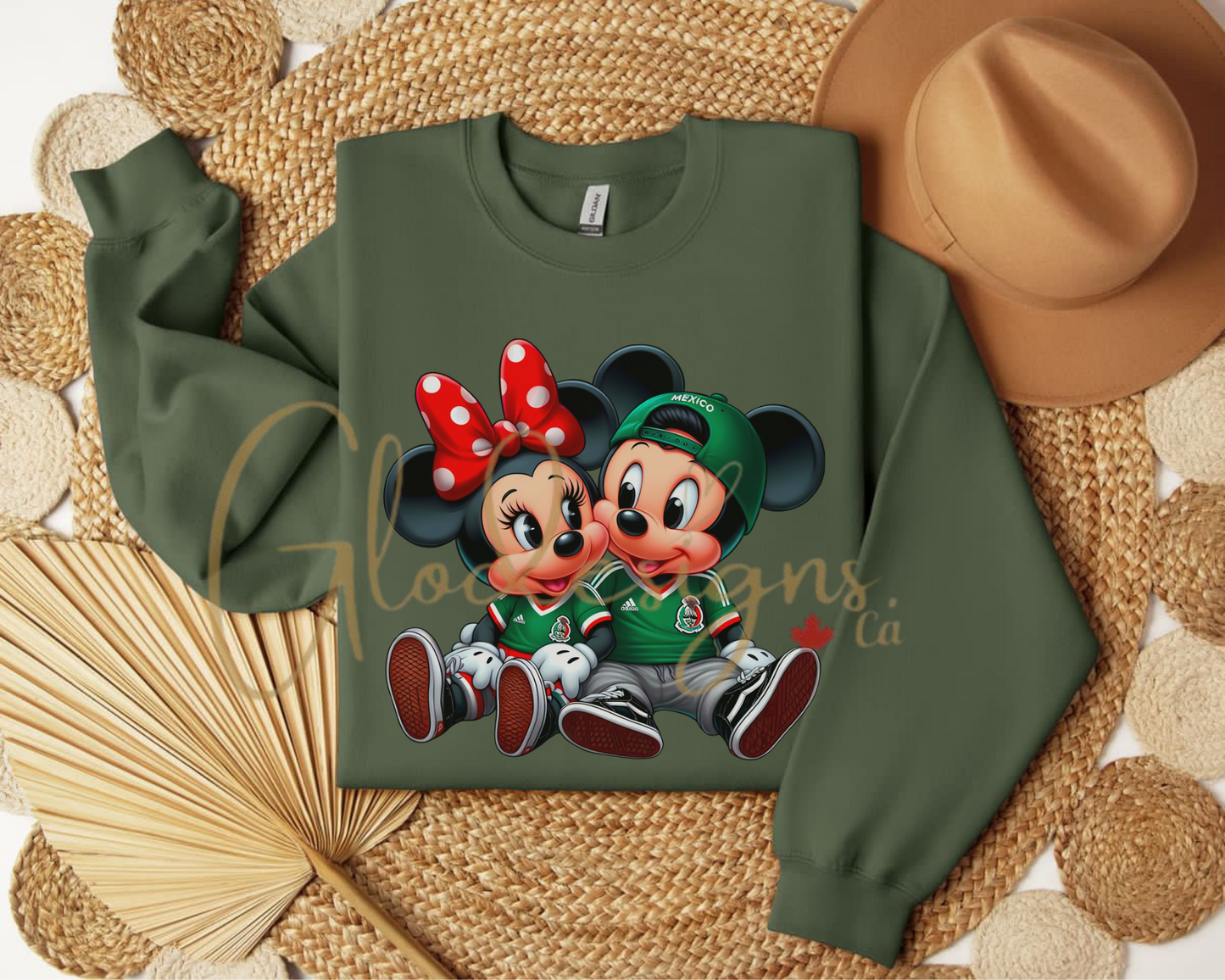 Mexican Minnie & Mickey Crewneck (Unisex).