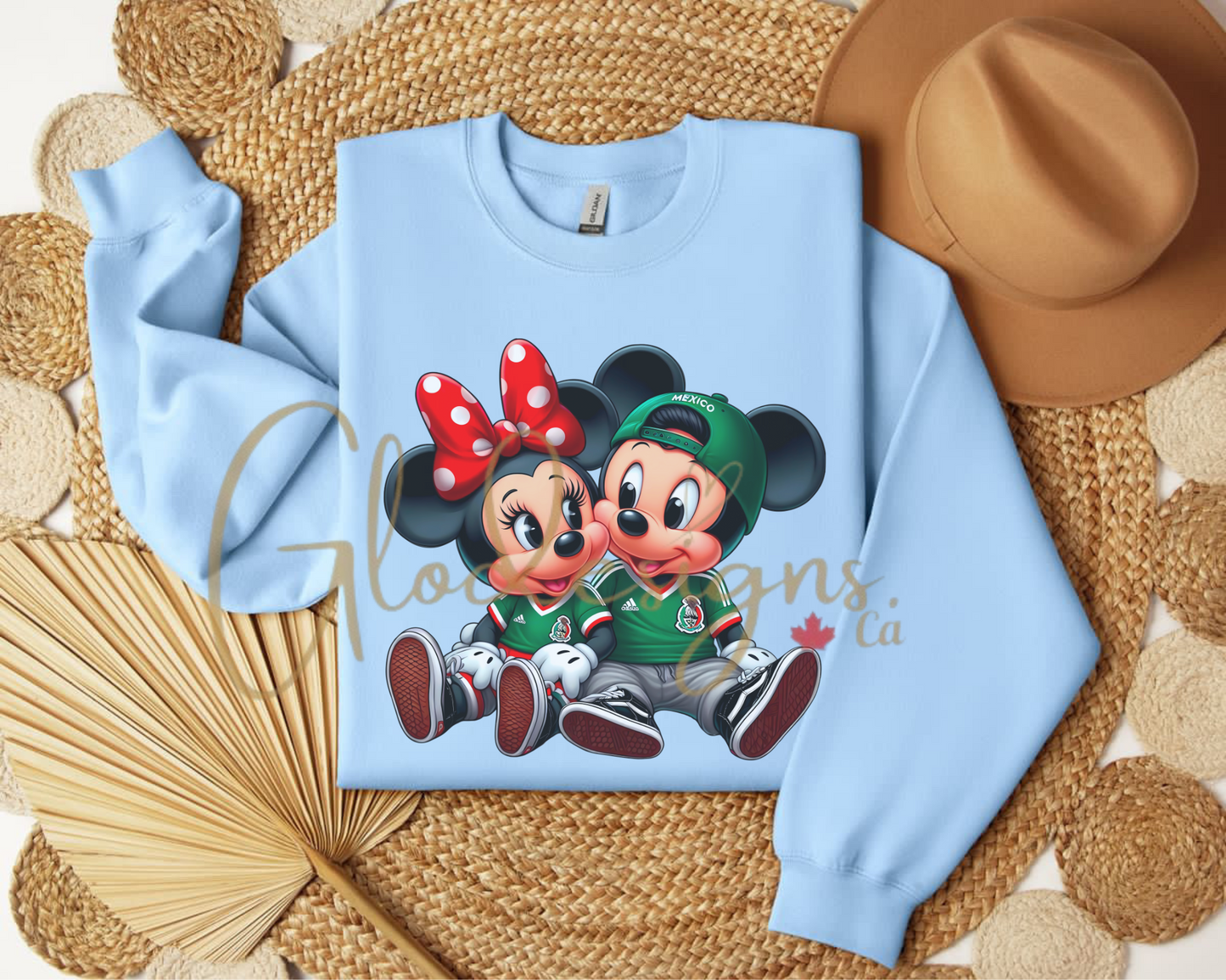Mexican Minnie & Mickey Crewneck (Unisex).