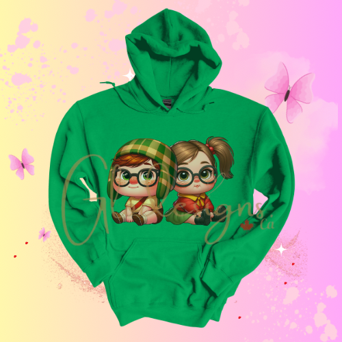 Mexican Chavito & Chilindrina Hoodie (Unisex).