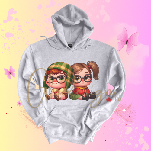 Mexican Chavito & Chilindrina Hoodie (Unisex).