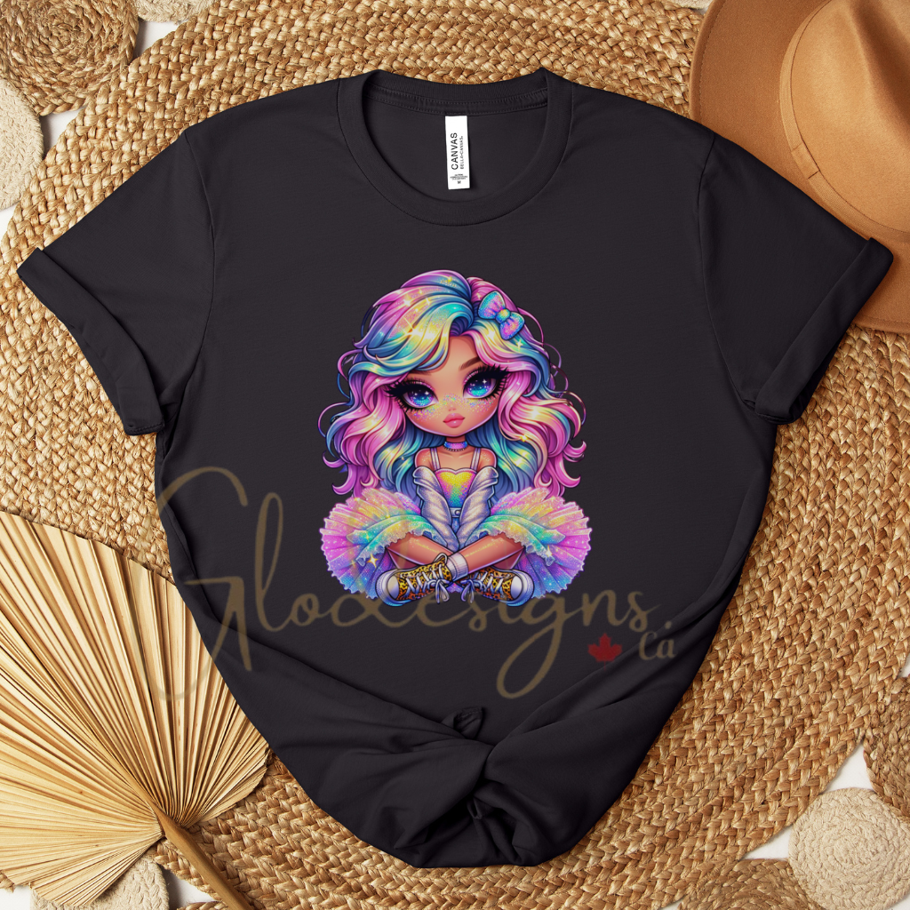 Cute rainbow girl 💞T-Shirt (Unisex).