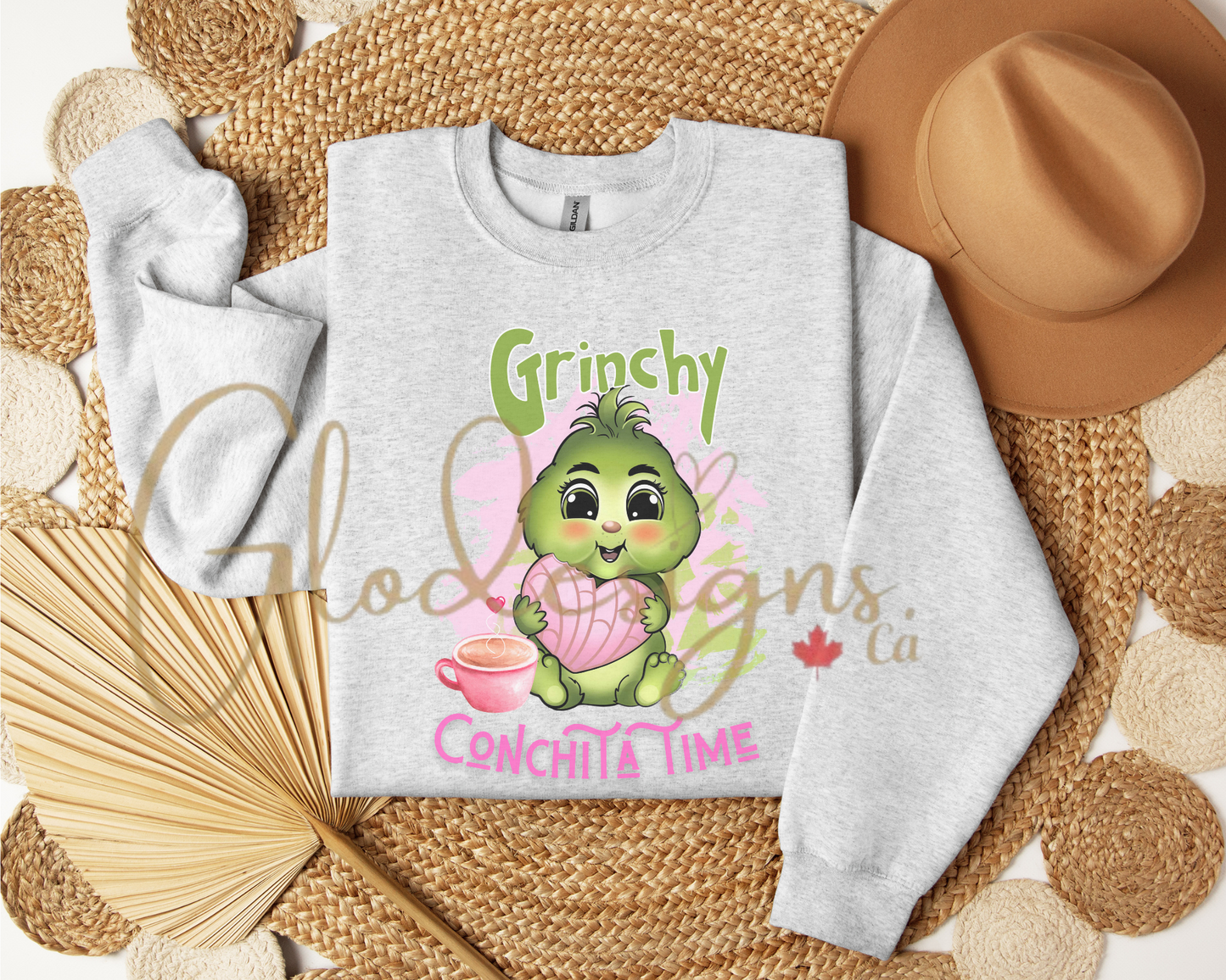 Baby Grinchy Conchita time Crewneck (Unisex).