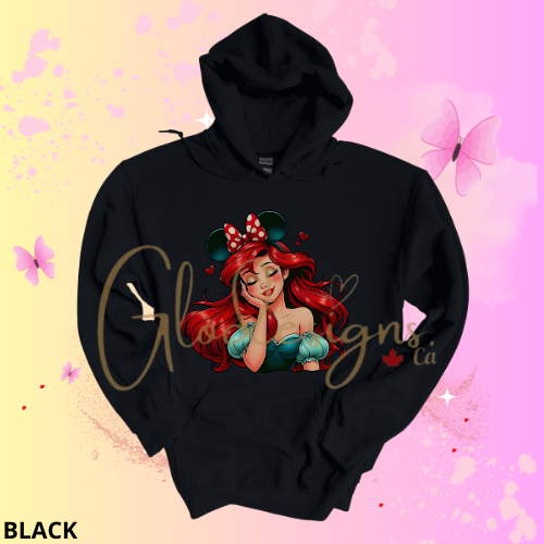 Ariel the little mermaid Hoodie (Unisex).