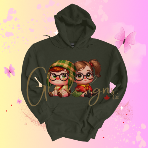Mexican Chavito & Chilindrina Hoodie (Unisex).
